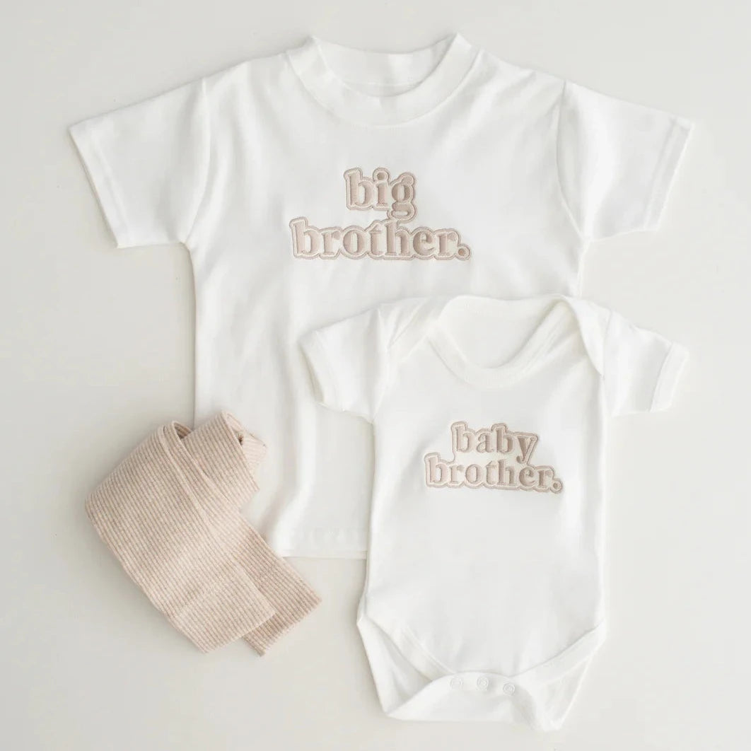 BROTHER OR SISTER TSHIRT CLASSIC - EMBROIDERED