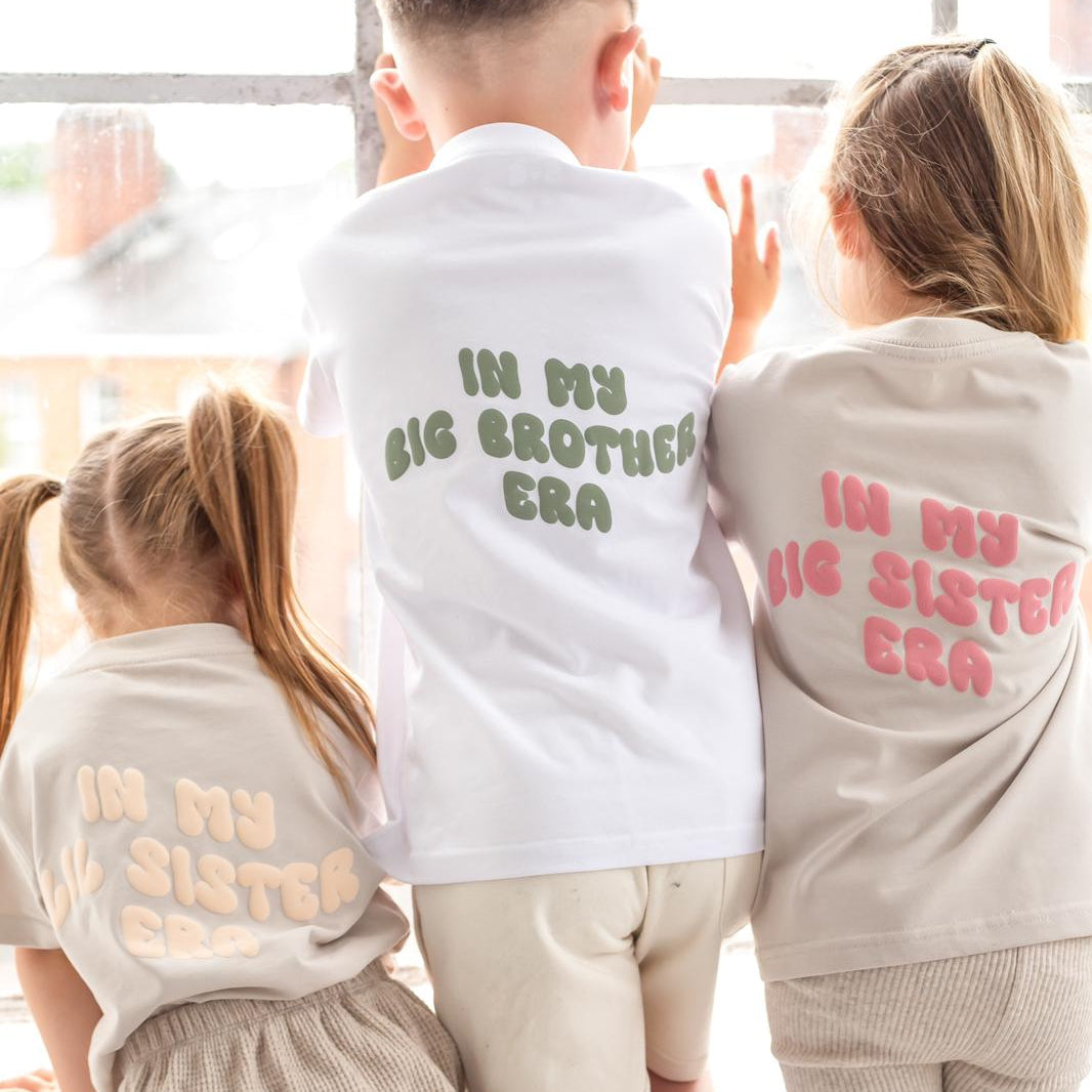 Big sibling era Tshirt - Bubble Print