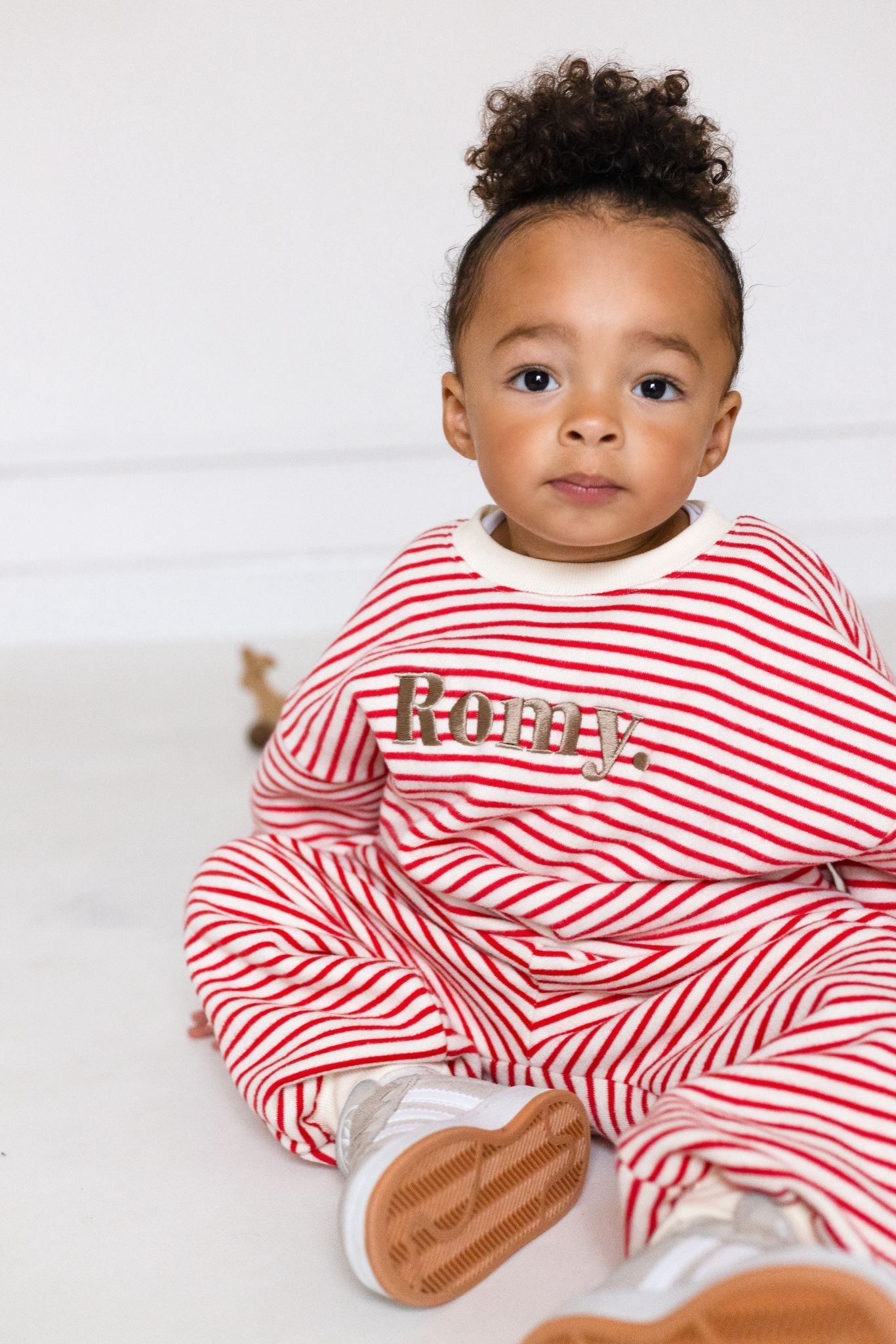 FLEECE Oversized Name Stripe Tracksuit - Embroidered