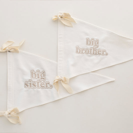 Sibling Wall Flag Banner - Embroidered