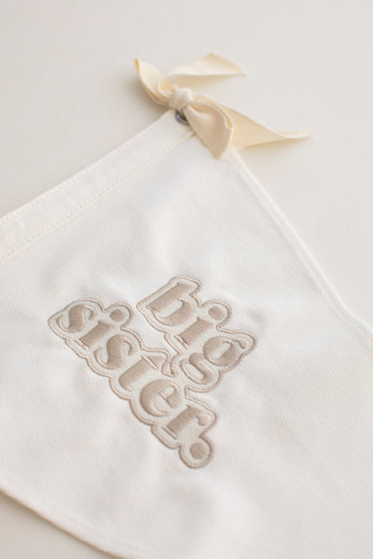 Sibling Wall Flag Banner - Embroidered