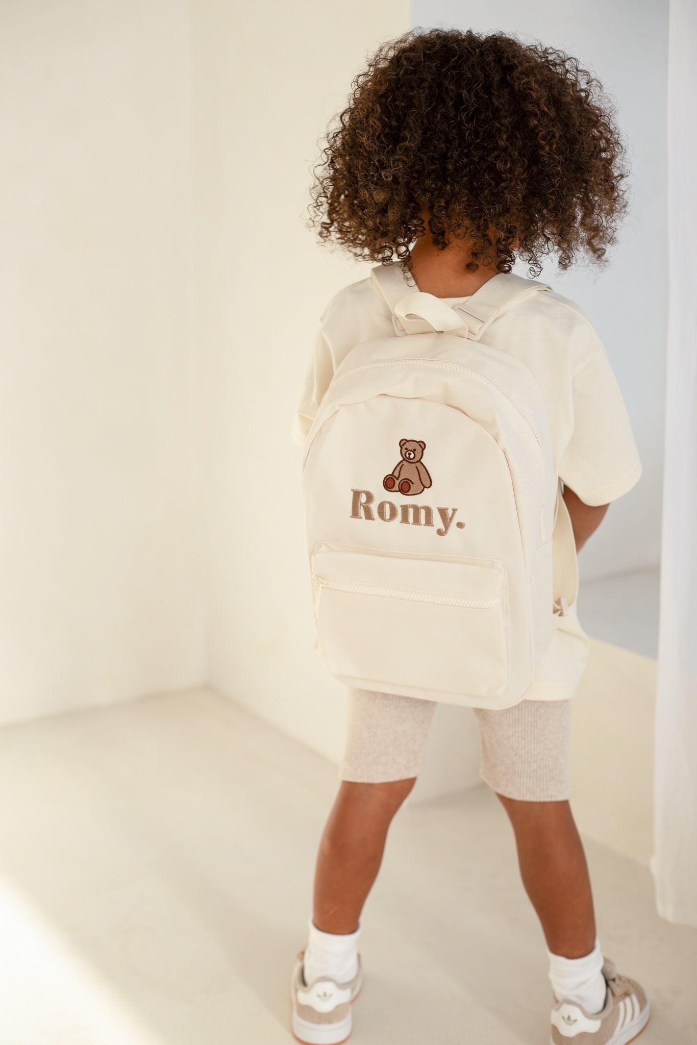 Mini Backpack - Bear Embroidered