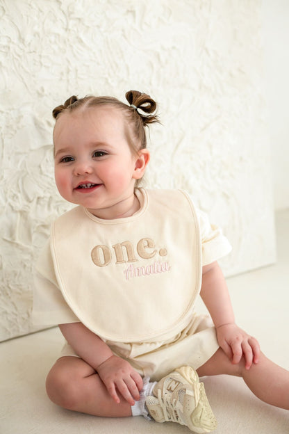 Birthday Bib - Name Embroidered
