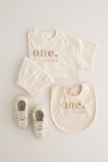 Birthday Bib - Name Embroidered