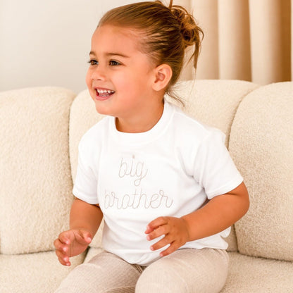 New Sibling Tshirt Classic - Embroidered